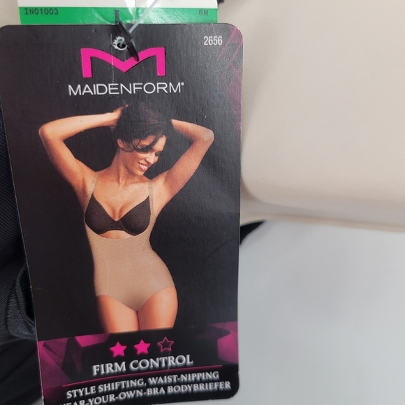 Maidenform Women's Firm Control Ultimate Instant Slimmer Open Bust Bodysuit 2656 - Picture 4 of 5